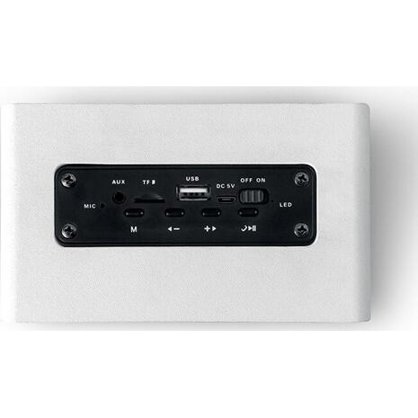 Ηχείο Bluetooth NOD RnB Concert 10W με Ραδιόφωνο και 5 ώρες Λειτουργίας Λευκό